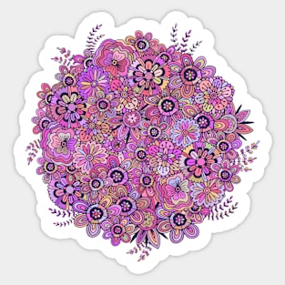 Flowers planet Sticker